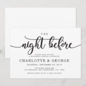 Schwarz Nacht vor Einladung (Vorne/Hinten)