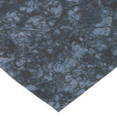 Schwarz-Navy-Blaue Marmorstruktur Kurzer Tischläufer (Ecke)