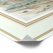 Schwarz-Neckeln am Wasser Poster (Ecke)