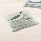 Schwarz-Neckeln am Wasser Rechteckiger Pappuntersetzer (angewinkelt)