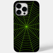 Schwarz-Neon-Grün-Spinnennetz Halloween-Muster Case-Mate iPhone Hülle (Rückseite)