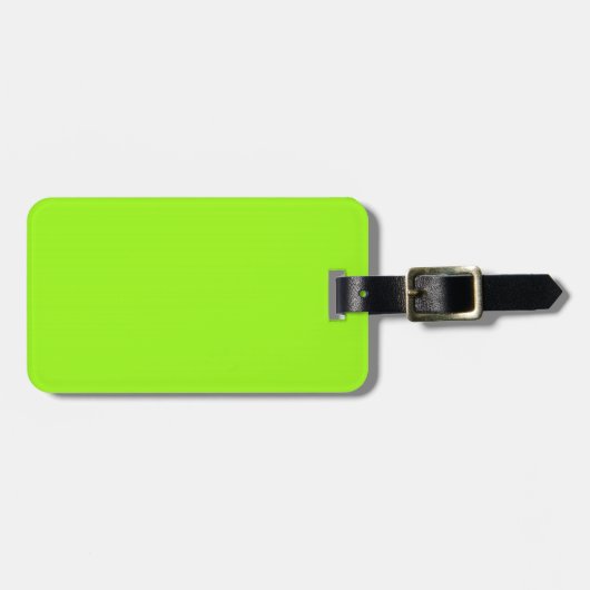 Schwarz-Neon-grüne Gepäckmarke Gepäckanhänger (Vorderseite horizontal)