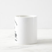 Schwarz-Neuer-Drink-Katze Kaffeetasse (Mittel)