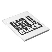 Schwarz Notizblock (angewinkelt)