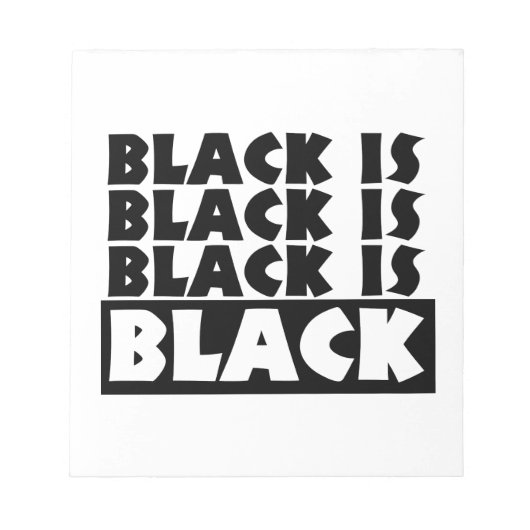 Schwarz Notizblock (Vorderseite)