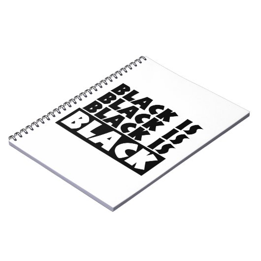 Schwarz Notizblock (Linke Seite)