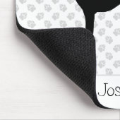 Schwarz (oder eine andere Farbe) Iggy-Silhouette u Mousepad (Ecke)