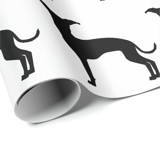 Schwarz (oder eine andere Farbe) - Muster der glat Geschenkpapier (Rolleneckpunkt)