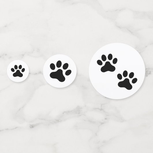 Schwarz oder Farbton Konfetti (Vorderseiten)