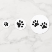 Schwarz oder Farbton Konfetti (Rückseiten)