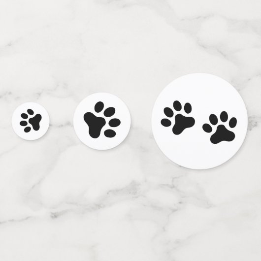 Schwarz oder Farbton Konfetti (Rückseiten)