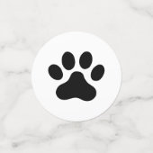 Schwarz oder Farbton Konfetti (Klein Vorderseite)