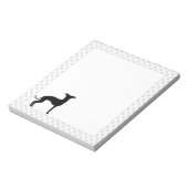 Schwarz (oder jede andere Farbe) Igle Silhouette u Notizblock (Rotiert)