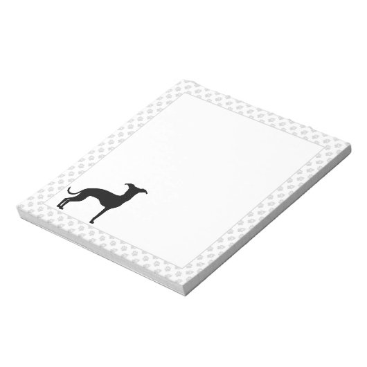 Schwarz (oder jede andere Farbe) Igle Silhouette u Notizblock (Rotiert)