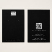 Schwarz oder jedes Farblogo QR Ohrring-Display (Vorne & Hinten)