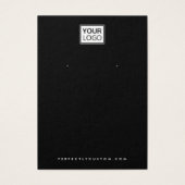 Schwarz oder jedes Farblogo QR Ohrring-Display (Vorderseite)