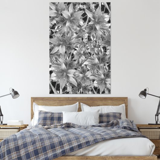 Schwarz oder Weiß gesteppte Canvas drucken Leinwanddruck (Insitu (Schlafzimmer))