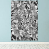 Schwarz oder Weiß gesteppte Canvas drucken Leinwanddruck (Insitu (Holzboden))