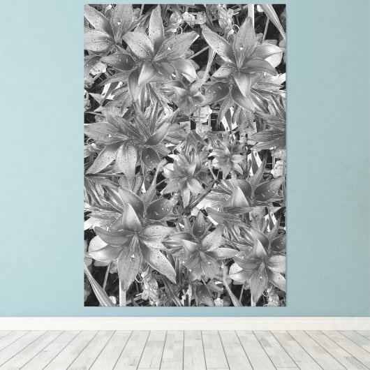 Schwarz oder Weiß gesteppte Canvas drucken Leinwanddruck (Insitu (Holzboden))