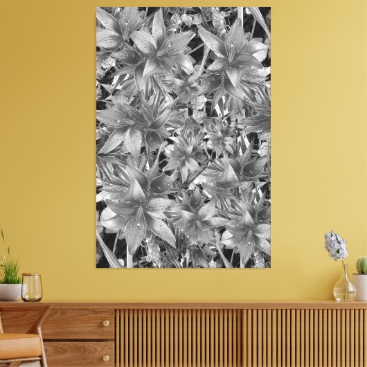 Schwarz oder Weiß gesteppte Canvas drucken Leinwanddruck (Insitu (Wohnzimmer))