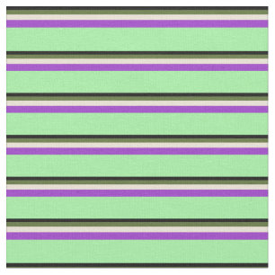 Schwarz, Olive Green, Bisque, Dark Orchid & Green Stoff