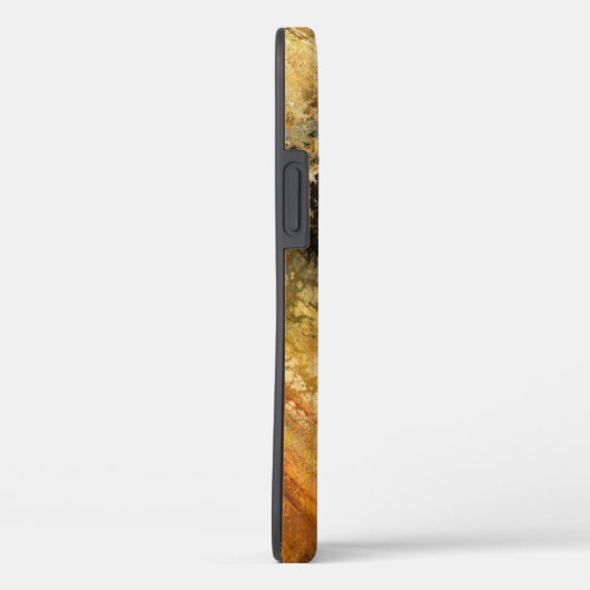 Schwarz Orange Abstraktes Muster Personalisiert Case-Mate iPhone Hülle (Rückseite / Rechts)