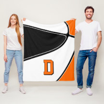 Schwarz-Orange Basketball-Team farbig Jungs Mädche