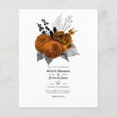 Schwarz-Orange-Blumengotik Flyer (Vorne)