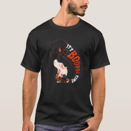Schwarz-Orange-Creative Illustration Es ist die Bo T-Shirt