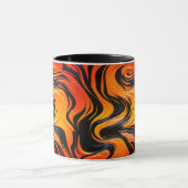 Schwarz-Orange-Design Tasse (Zentrum)