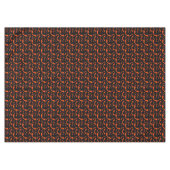 Schwarz-Orange-Fledermäuse Tischdecke (Vorderseite (Horizontal))
