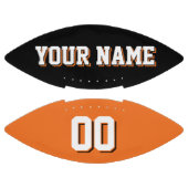 Schwarz-Orange-Fußball Football (Paneele)