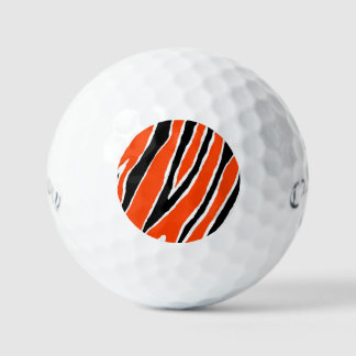 Schwarz-orange gestreifte Tiger-Design Golfball