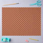 Schwarz-Orange-Gingham-Tissuepapier Seidenpapier (Basteln)