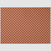 Schwarz-Orange-Gingham-Tissuepapier Seidenpapier (Vorderseite)