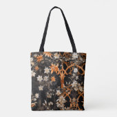 SCHWARZ & ORANGE GOTHIC HALLOWEWEN ABSTRAKT TASCHE (Rückseite)