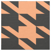 Schwarz-Orange-Hahnentrittmuster Nahtloses Muster Stoff (Nahaufnahme)