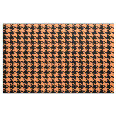 Schwarz-Orange-Hahnentrittmuster Nahtloses Muster Stoff (Yard (91,4 cm))