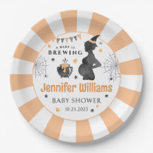 Schwarz-Orange Halloween Baby braut Babydusche