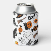 Schwarz-Orange-Halloween-Party Dosenkühler (Kanne Rückseite)