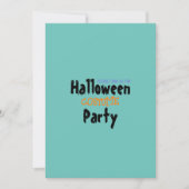 Schwarz-Orange-Halloween-Party Einladung (Vorderseite)