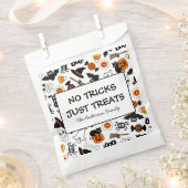 Schwarz-Orange-Halloween-Party Geschenktütchen (Ausgeschnitten)