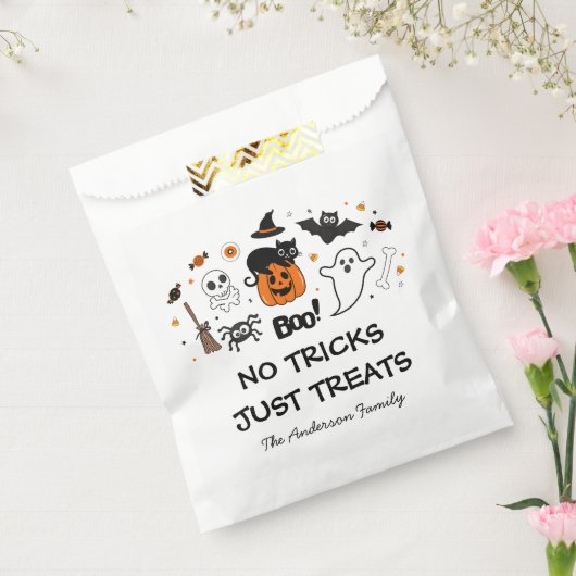 Schwarz-Orange-Halloween-Party Geschenktütchen (Versiegelt)