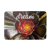 Schwarz-Orange-Kaktus Nah-up Fotografy Dream Badematte (Vorderseite)