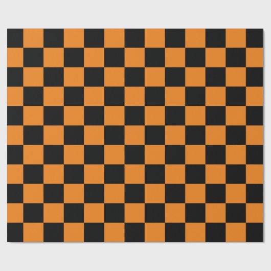 Schwarz-Orange-Karton Geschenkpapier (Flach)