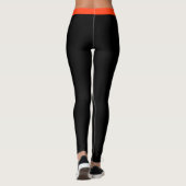 Schwarz-Orange-Leggings Leggings (Rückseite)