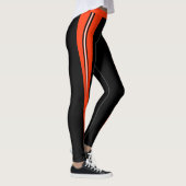 Schwarz-Orange-Leggings Leggings (Rechts)