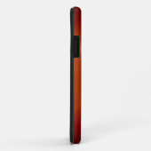 Schwarz-Orange-Muster, rostfrei, metallisch, wirbe Case-Mate iPhone Hülle (Hinten/Rechts)