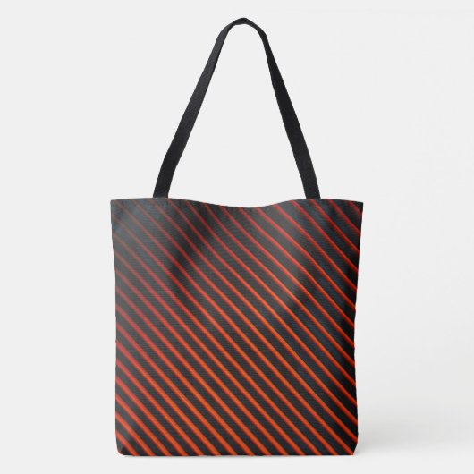 Schwarz-Orange-Muster Tasche (Rückseite)