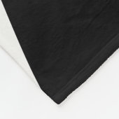 Schwarz-Orange oder Ihre Mannschaftsfarben Fußball Fleecedecke (Ecke)